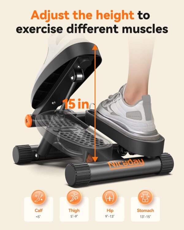 Niceday Steppers for Exercise, Stair Stepper with Resis... - Image 5