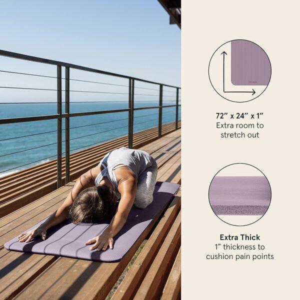 Retrospec Solana 1 inch Yoga Mat - Image 7