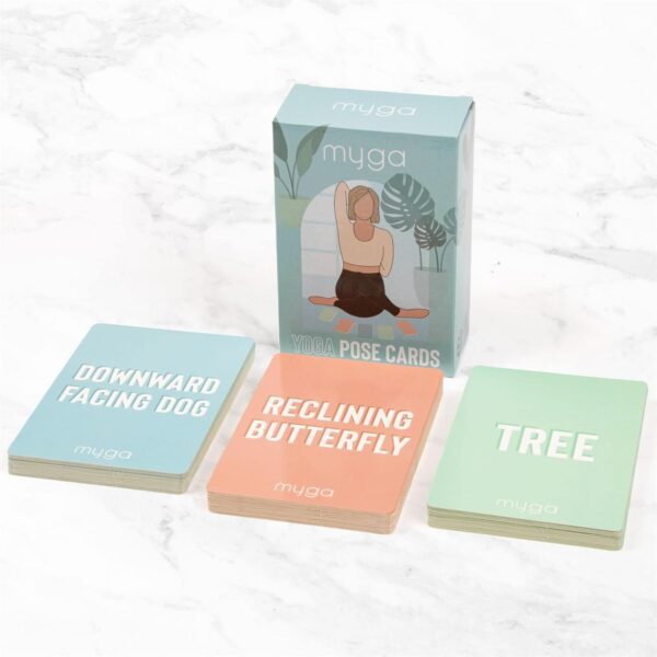 Myga Yoga Pose Cards - 70 Exercise Cards for Yoga, Fitn... - Image 6