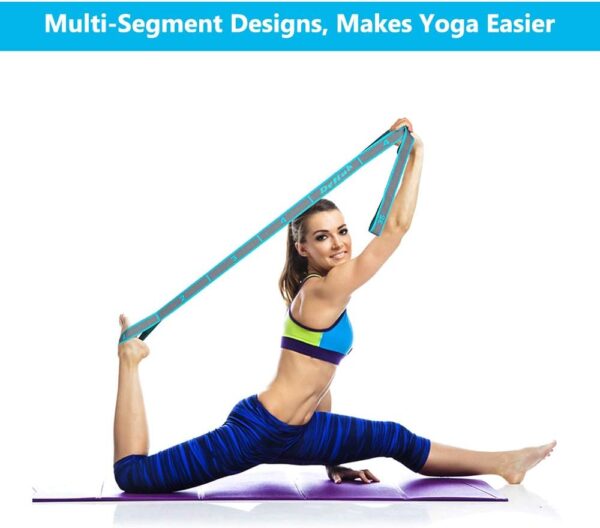 Stretch Strap, Elastic Yoga Stretching Strap, Multi-Loo... - Image 5