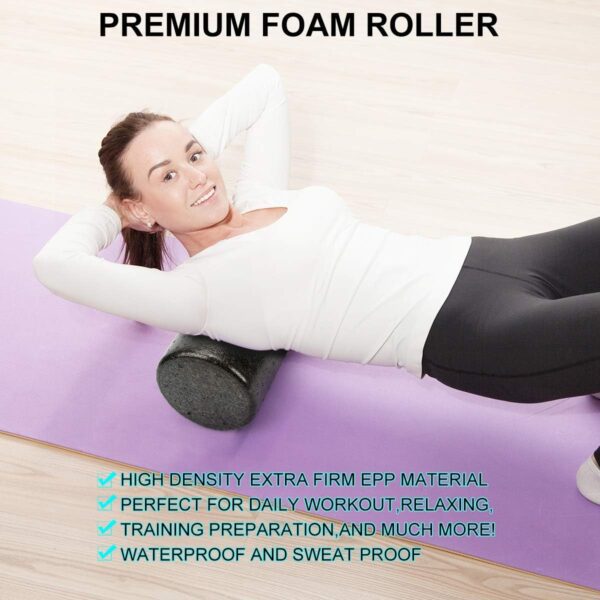 Foam Roller Set - High Density Back Roller, Muscle Roll... - Image 4