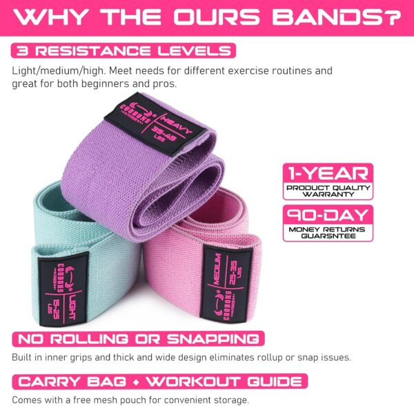 Fabric Resistance Bands for Working Out - Exercise Band... - Image 3