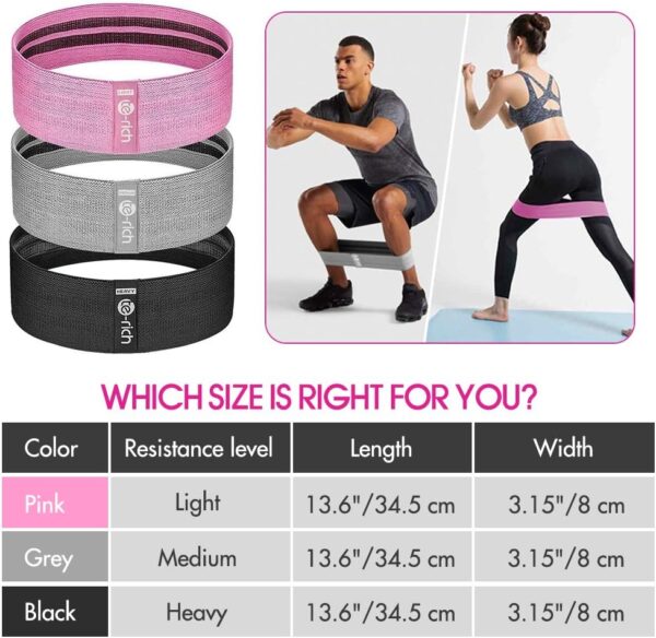 Resistance Bands, Fabric Workout Bands for Women & Men,... - Image 5