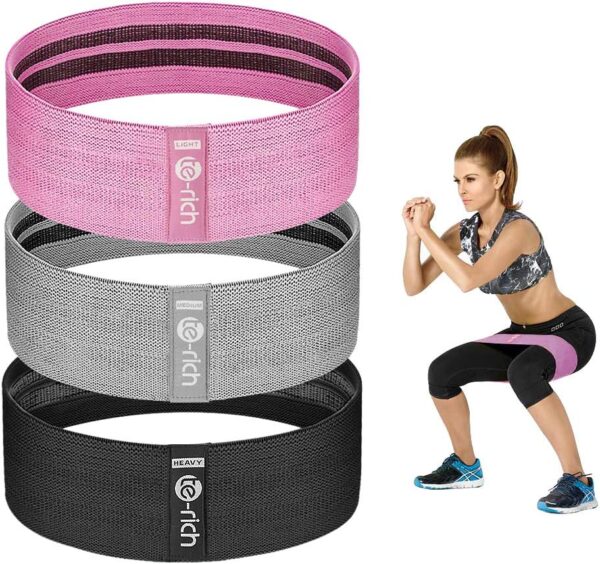 Resistance Bands, Fabric Workout Bands for Women & Men,... - Image 2