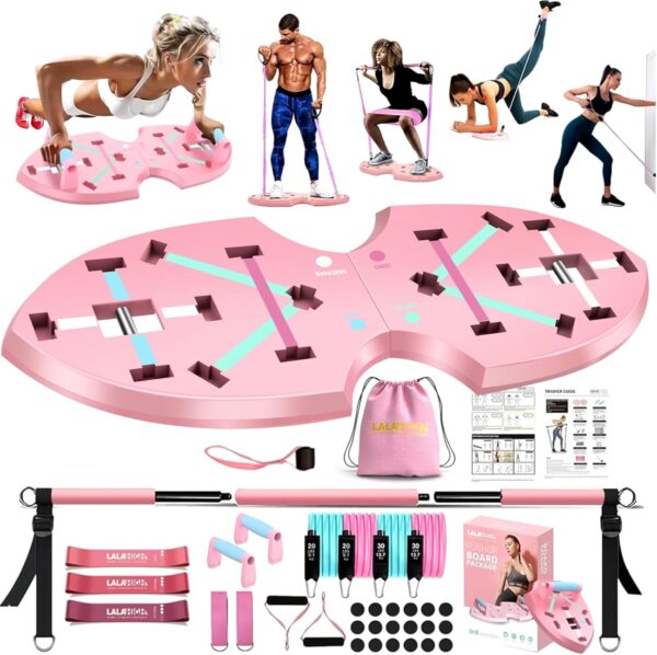 LALAHIGH Push Up Board, Portable Home Workout Equipment... - Image 2