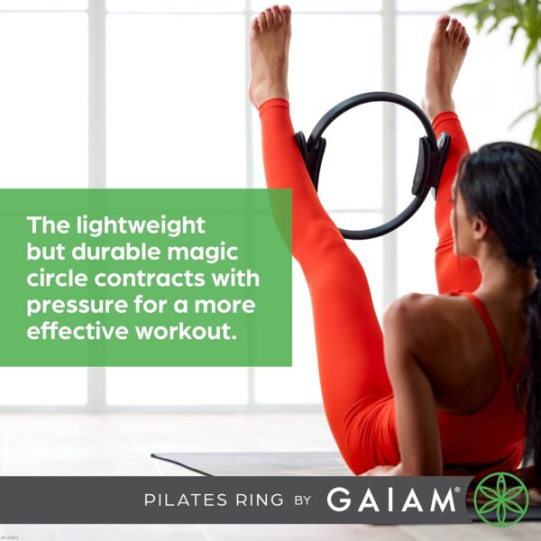 Gaiam Pilates Ring 15" Fitness Circle - Lightweight & D... - Image 6