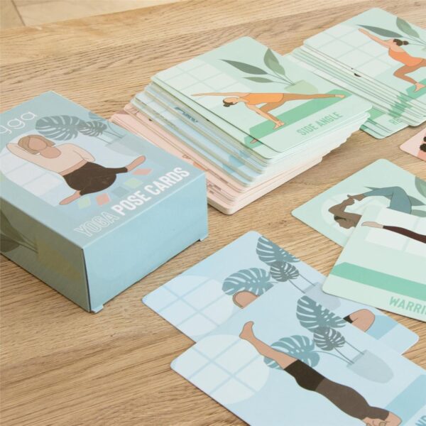 Myga Yoga Pose Cards - 70 Exercise Cards for Yoga, Fitn... - Image 3