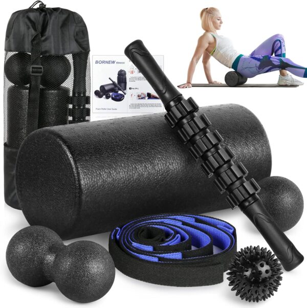 Foam Roller Set - High Density Back Roller, Muscle Roll... - Image 2