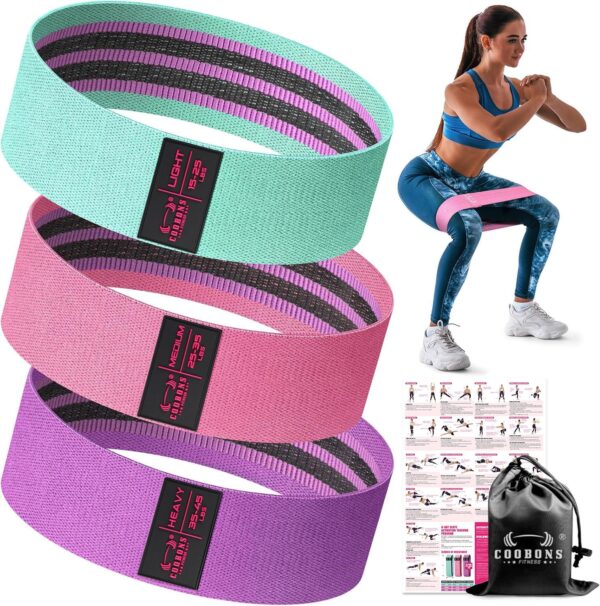 Fabric Resistance Bands for Working Out - Exercise Band... - Image 2