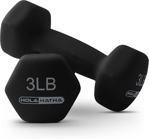 HolaHatha 2, 3, 5, 8, and 10 Pound Neoprene Dumbbell Fr... - Image 9