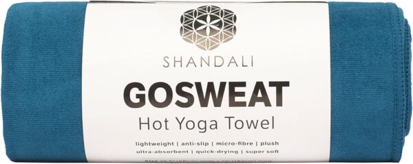 Shandali GoSweat Non-Slip Hot Yoga Towel with Super-Abs... - Image 2