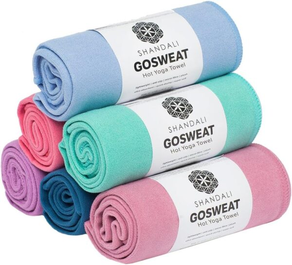 Shandali GoSweat Non-Slip Hot Yoga Towel with Super-Abs... - Image 6