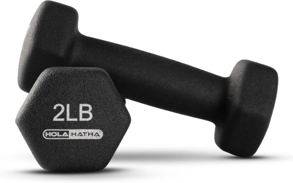 HolaHatha 2, 3, 5, 8, and 10 Pound Neoprene Dumbbell Fr... - Image 8