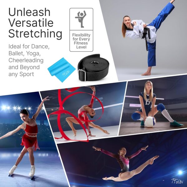 Stretching Strap with Door Anchor & Resistance Band – I... - Image 5